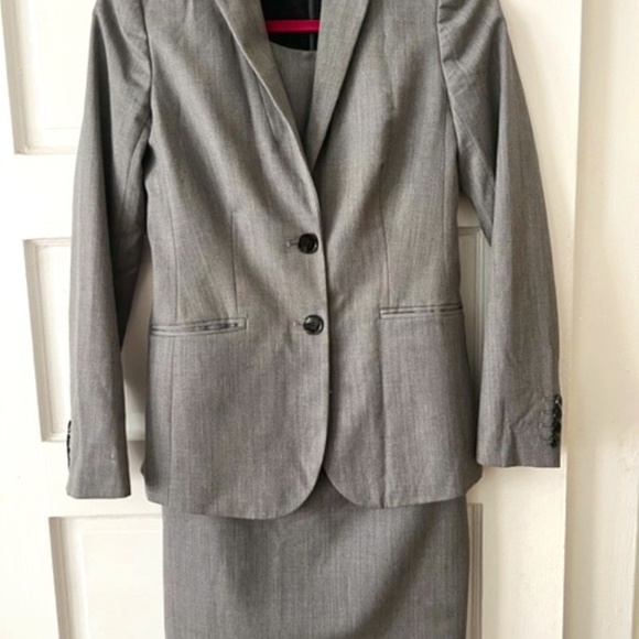 J Crew Grey smart suit set size 0 - Picture 2 of 6